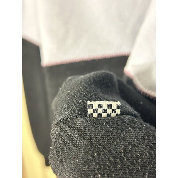 Girls Vans XS Hoodie Black Gray with Shoelace Inspired Pink Black Laces Preowned - Picture 6 of 6